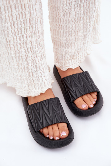 sieviešu čības Vieglas čības uz pirksta ar platformu Melns Vanesha 2