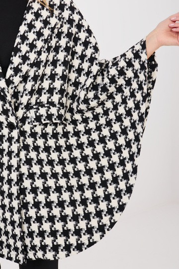 Mētelis melni balts