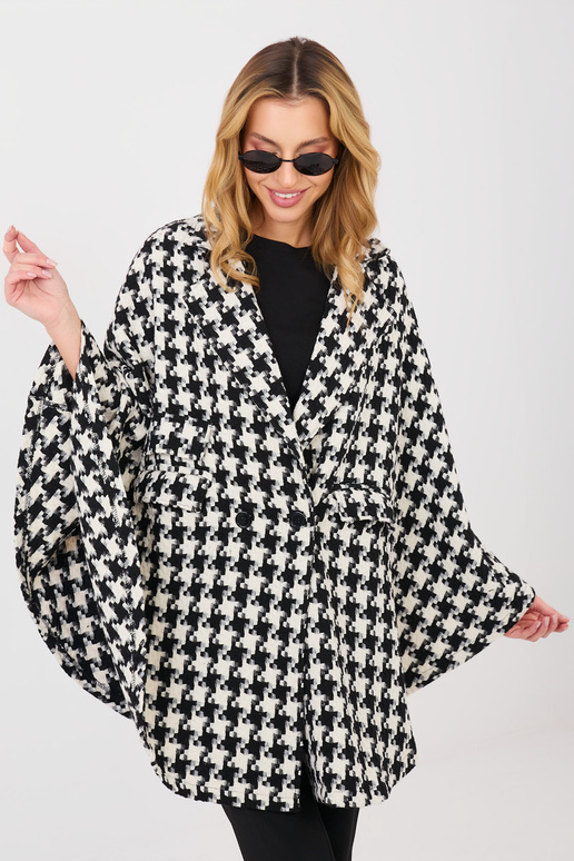 Mētelis melni balts