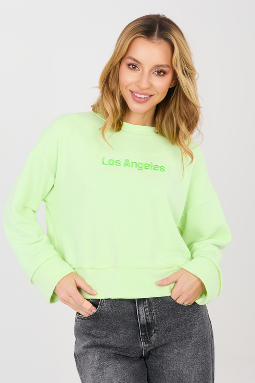 Zils džemperis gaiši zaļā krāsā