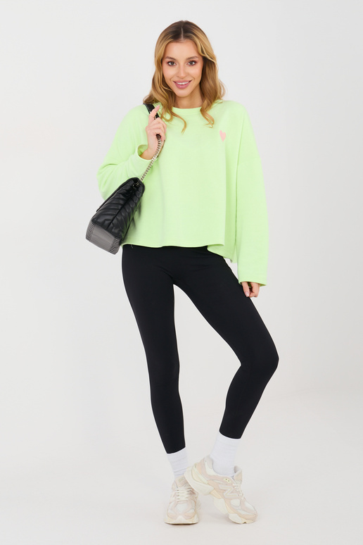 Zila blūze gaiši zaļā krāsā