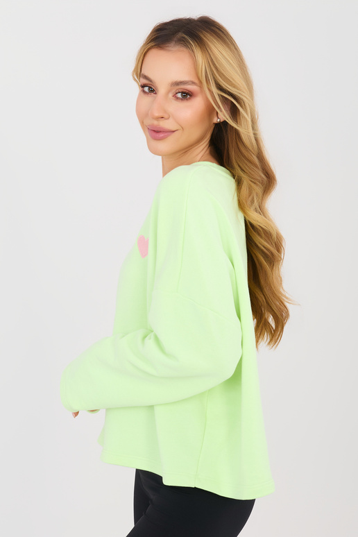Zila blūze gaiši zaļā krāsā