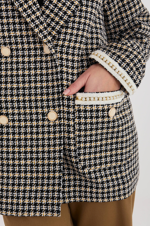 Žakete melni dzeltena