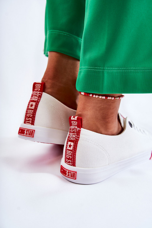 Sieviešu apavi Big Star FF274087 Baltas-sarkanas krāsas