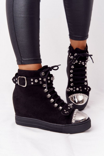 siltināti Sieviešu puszābaki  zamšādas Melns Lu Boo 2