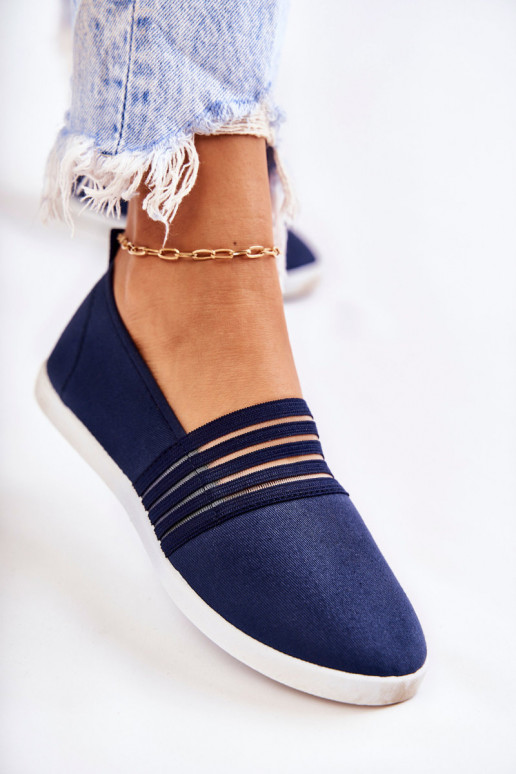  Sporta apavi Auduma Slip-On tumši zilas krāsas Lilis