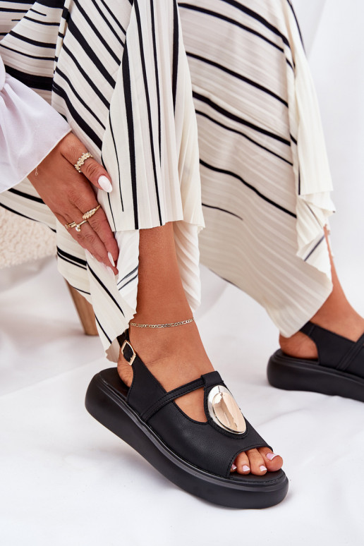   Eleganta stila Sieviešu basenes S.Barski GR51-603 Melns