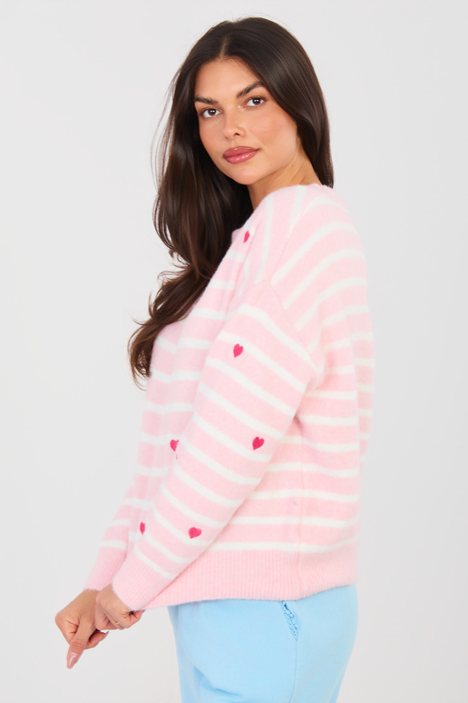 Gaiši rozā džemperis