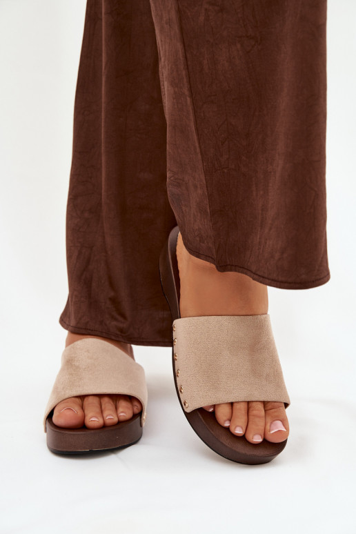 sieviešu čības Ze Zelta krāsasmi  smilšu krāsas Ferinna