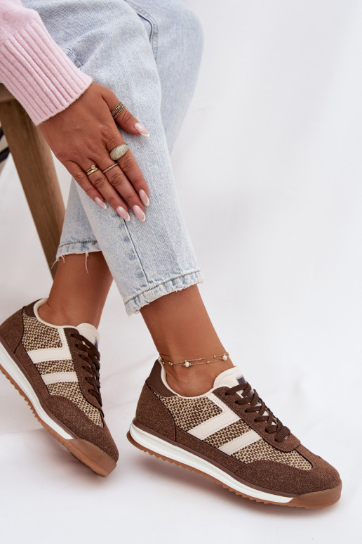 sporta apavi  modeļa apavi  brūnas krāsas Soretta