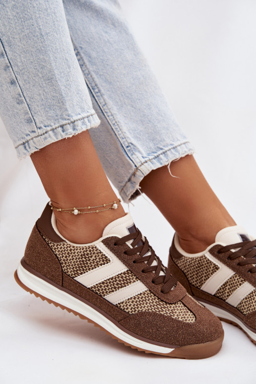 sporta apavi  modeļa apavi  brūnas krāsas Soretta