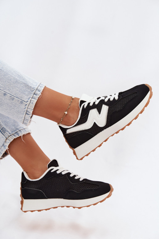 sporta apavi  ar platformu Melns Janelora