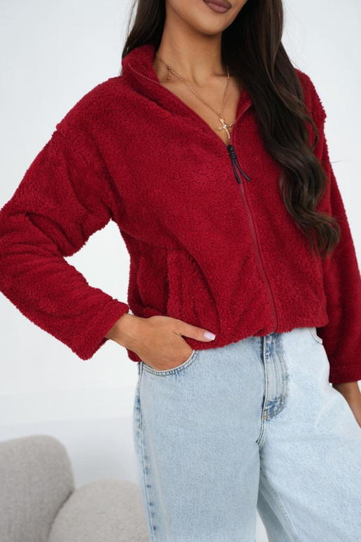 Tumši sarkans blūzons