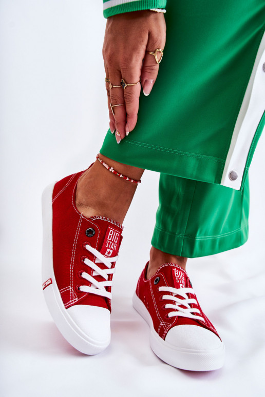 Sieviešu apavi Big Star FF274089 sarkanas krāsas