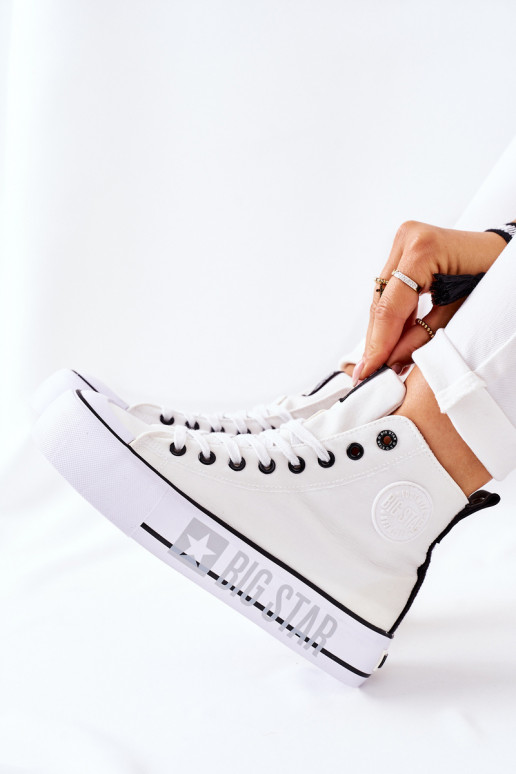 Sieviešu brīvā laika apavi ar zoli Big Star II274014 baltas krāsas