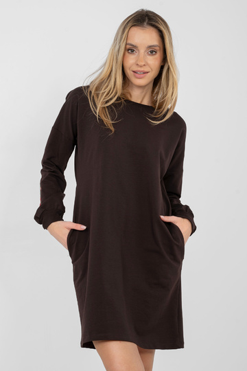 Tumši brūna kleita 2