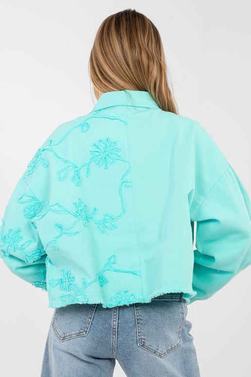 IT KR tirkīza krāsas jaka