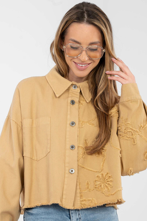 Kamieļa krāsas jaka