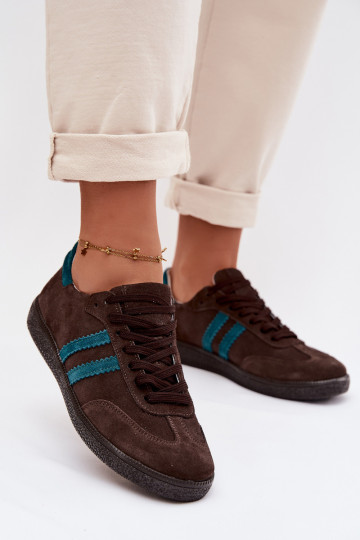 Zazoo N1068 zamšādas   modeļa apavi  Czekoladowe 2