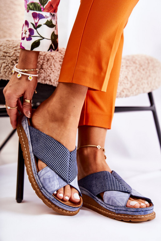    Čības  04986-17 Zilas krāsas