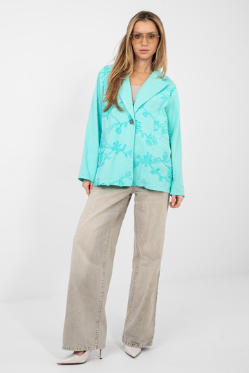 Vīriešu žakete tirkīza krāsā