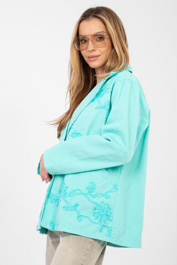 Vīriešu žakete tirkīza krāsā 2