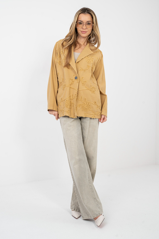 Krekla žakete gaiši brūnā krāsā