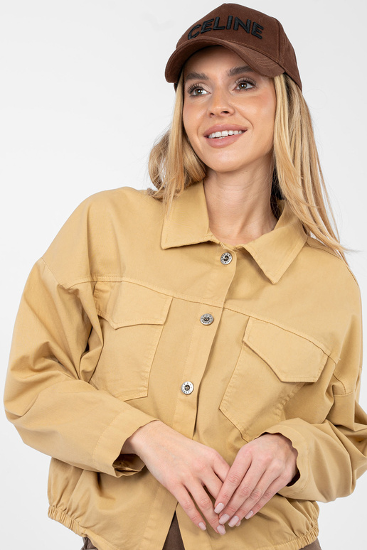 Vilnas krekls kamieļa krāsā