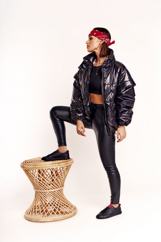 Stilīgi sporta apavi no dabīgas ādas  BIG STAR DD274687 Melns