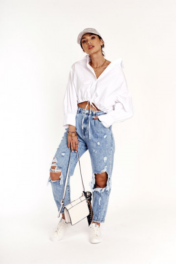  sporta apavi ar līdzenu zoli Big Star DD274451 baltas krāsas 2