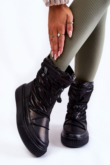  siltināti sniega apavi Big Star KK274193 Melns