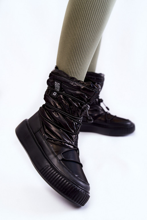  siltināti sniega apavi Big Star KK274193 Melns