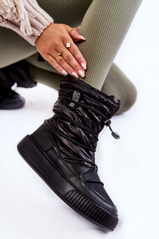  siltināti sniega apavi Big Star KK274193 Melns