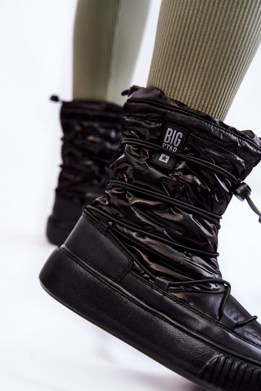  siltināti sniega apavi Big Star KK274193 Melns