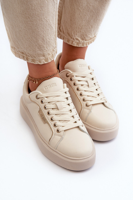  modeļa apavi  Big Star NN274334 Memory Foam System smilšu krāsas