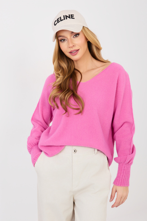 Džemperis tumši rozā