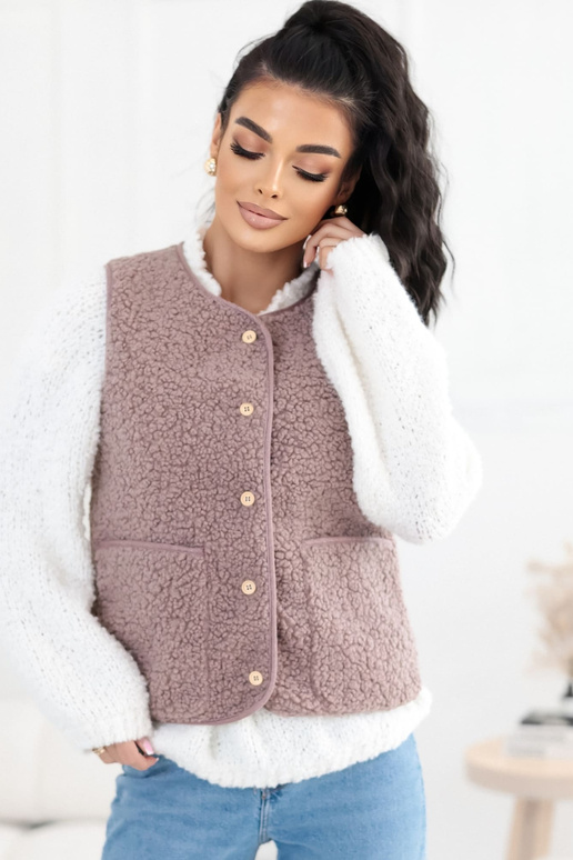 Tumši smilškrāsas veste