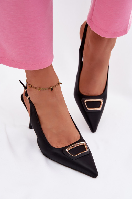 augstpapēžu basenes  dekorēti Melns Palerine