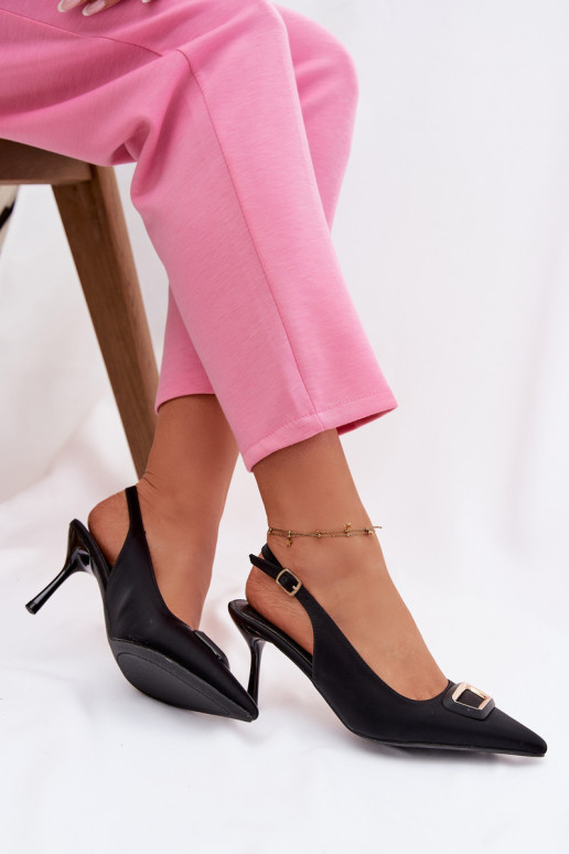 augstpapēžu basenes  dekorēti Melns Palerine