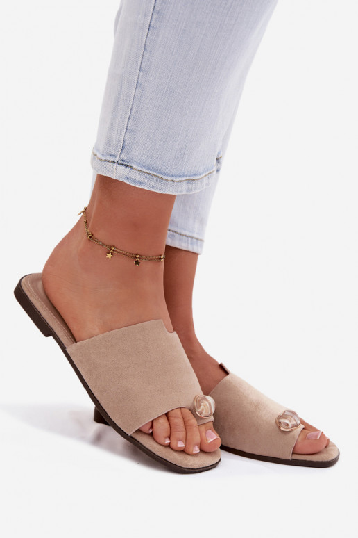 Čības   Detalem owe smilšu krāsas Selavine