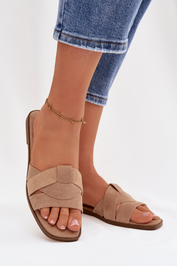 Čības  Ar svītrām owe smilšu krāsas Florane