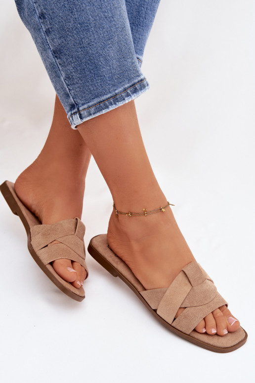 Čības  Ar svītrām owe smilšu krāsas Florane