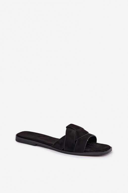 Čības  Ar svītrām owe Melns Florane