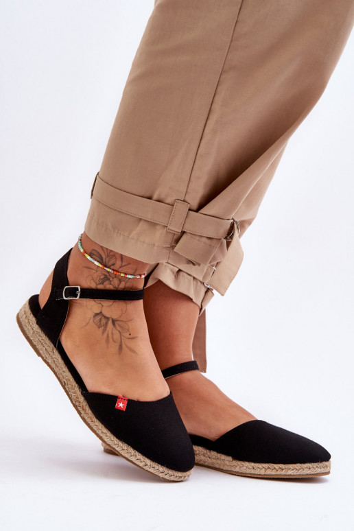  espadrilles ar platformu Big Star FF274526 Melns