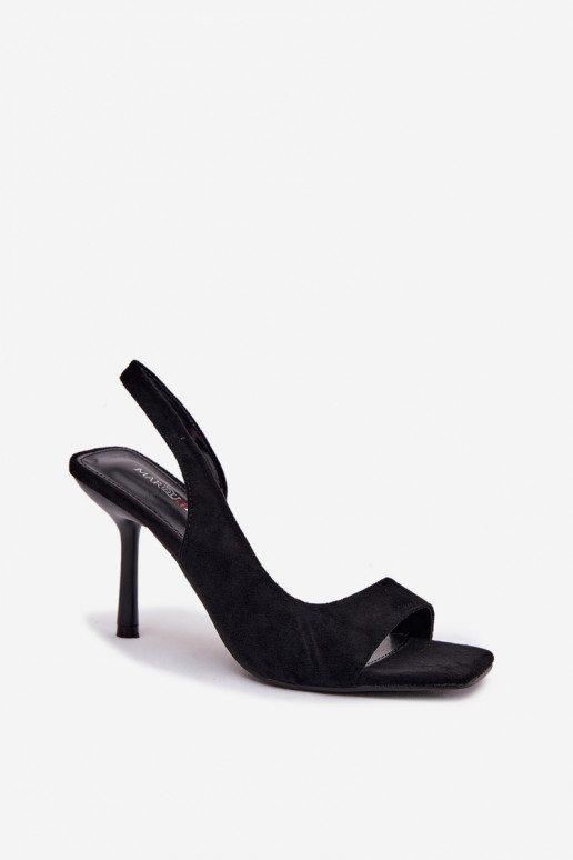 Sieviešu basenes ar papēdi Z u Melns Calvoria