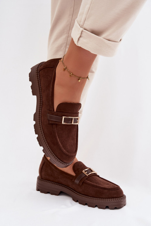 sieviešu mokasīni  Czekoladowe Mirelva