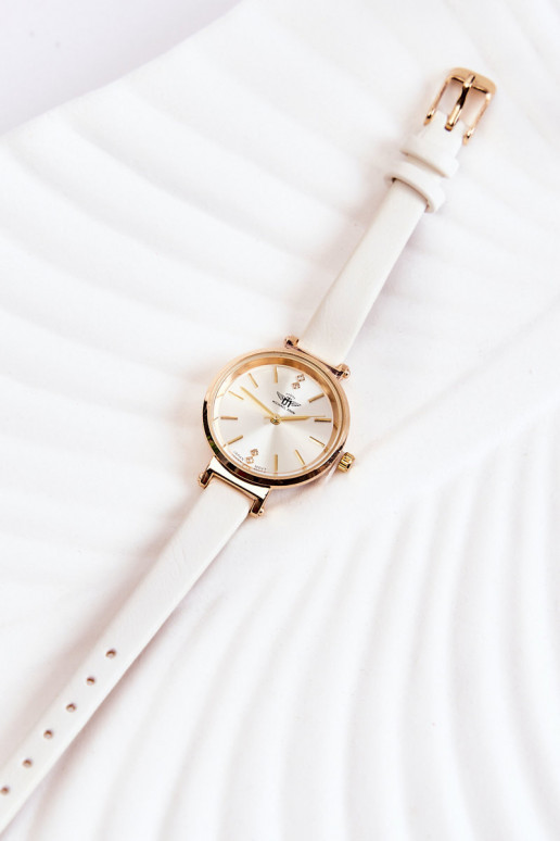  pulkstenis Michael John Zelta krāsas ar mirdzošiem spīdumiem