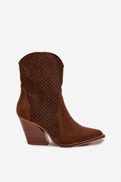  Sieviešu puszābaki brūnas krāsas Rivorina