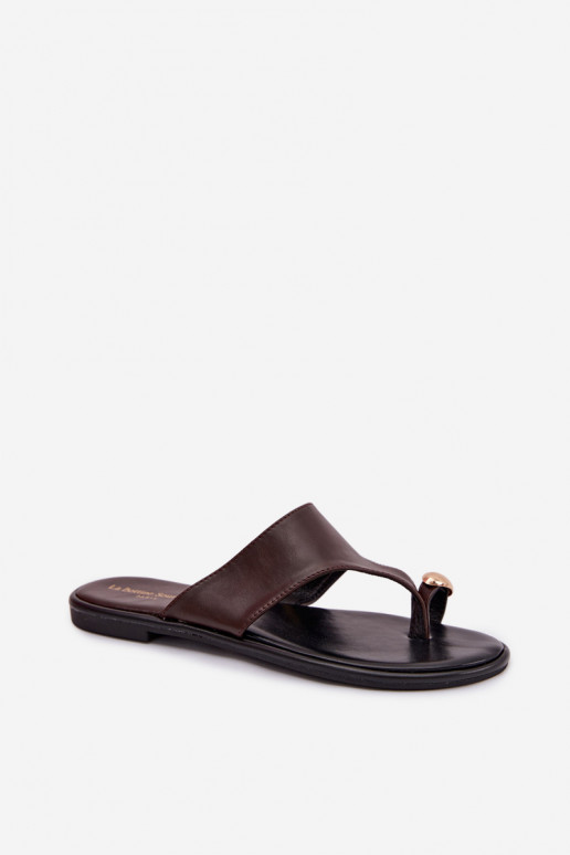 Čības  Eko   Ze Zelta krāsasm Detalem Czekoladowe Lavessa