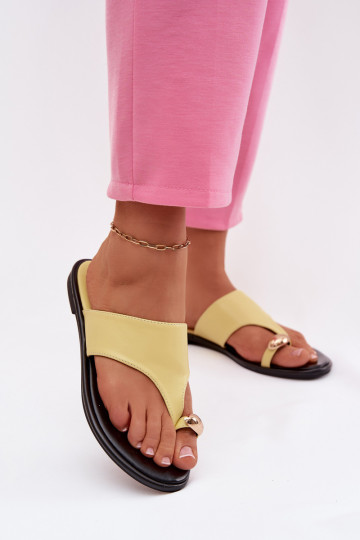 Čības  Eko   Ze Zelta krāsasm Detalem Dzelteni Lavessa 2